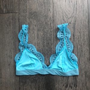 French Affair turquoise color woman’s bralette